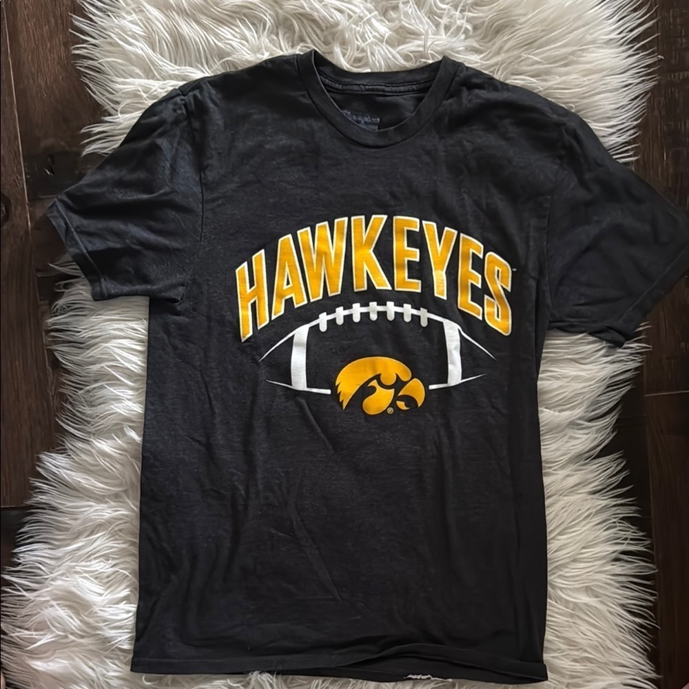 Champion Iowa Hawkeyes Black and Yellow T-Shirt